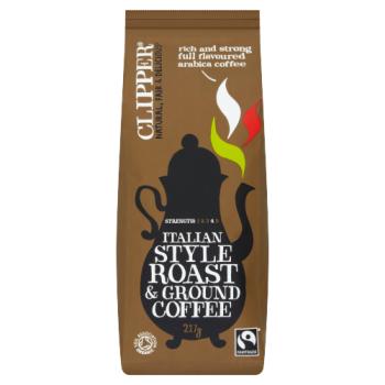 Clipper Fairtrade Italian Style Roast & Ground Coffee 227g