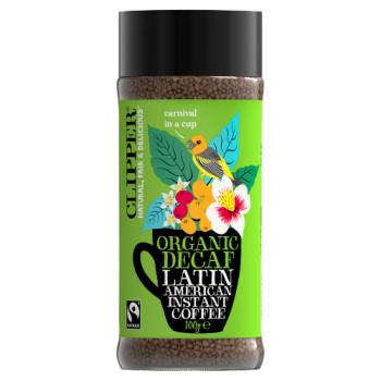 Clipper Fairtrade Organic Decaf Latin American Instant Coffee 100g
