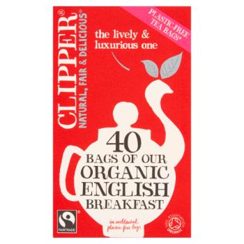Clipper Fairtrade Organic English Breakfast 40 Tea Bags