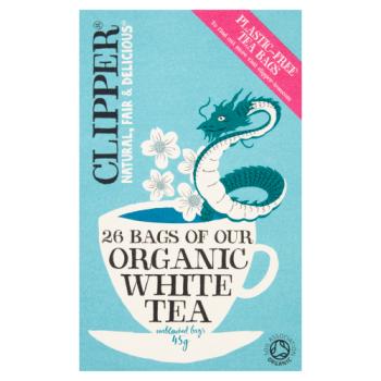 Clipper Organic White Tea 26 Unbleached Bags 45g
