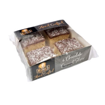 McGhee's Hand Crafted Chocolate Coconut Slices 4pk 
