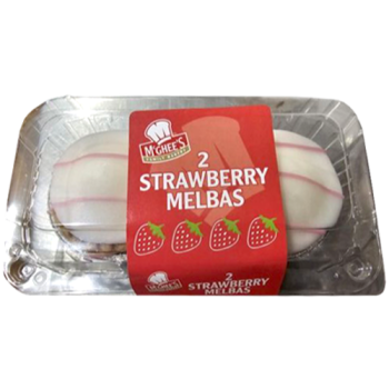 McGhee's 2 Strawberry Melbas 