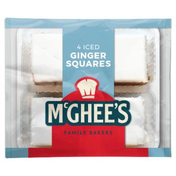 McGhee's Family Bakers 4 Iced Ginger Squares