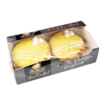 McGhee's Hand Crafted Lemon Meringue Doughnuts 2pk 