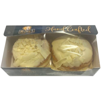 McGhee's Hand Crafted White Chocolate & Raspberry Doughnuts 2pk 