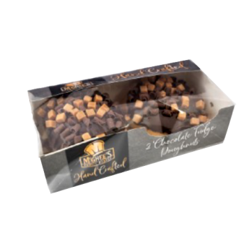 McGhee's Hand Crafted Chocolate Fudge Doughnuts 2pk 