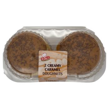McGhee's 2 Creamy Caramel Doughnuts