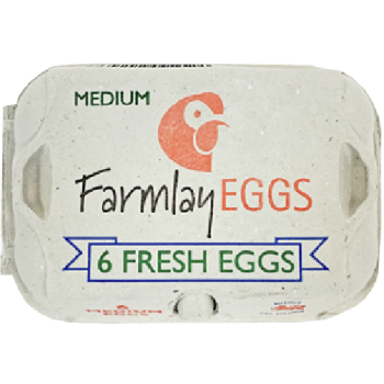 Farmlay Eggs Medium Fresh Eggs 6pk  