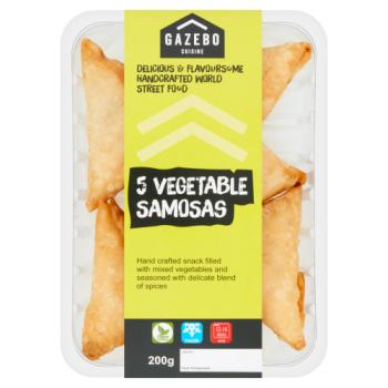 Gazebo Cuisine 5 Vegetable Samosas 200g