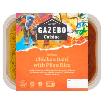 Gazebo Cuisine Indian Chicken Balti with Pilau Rice 400g