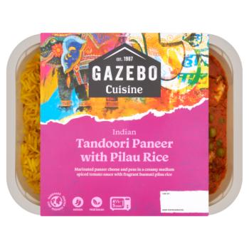 Gazebo Cuisine Indian Tandoori Paneer with Pilau Rice 400g