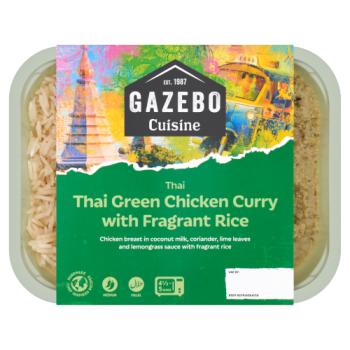 Gazebo Cuisine Thai Green Chicken Curry with Fragrant Rice 400g