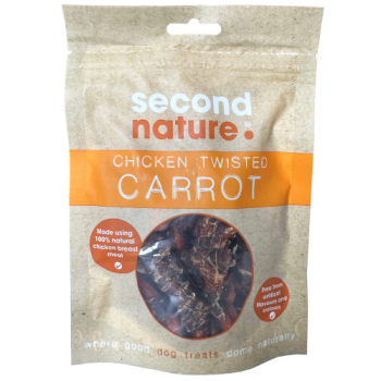 Second Nature Chicken Twisted Carrot Dog Treats 85g 