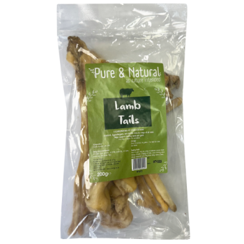 Pure & Natural Lamb Tails Dog Treats 200g 
