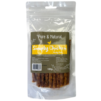 Pure & Natural Simply Chicken Meaty Chew Dog Treats 100g 