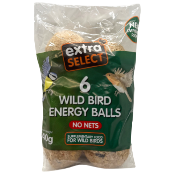 Extra Select 6 Wild Bird Energy Balls No Nets 540g 