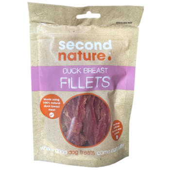 Second Nature Duck Breast Fillets Dog Treats 80g 