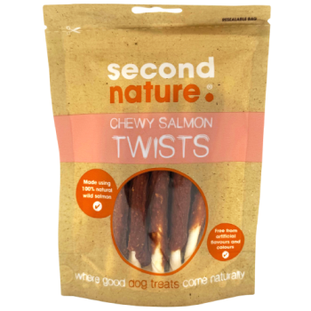 Second Nature Chewy Salmon Twists 85g 