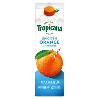 Tropicana Smooth Orange with No Bits 900ml