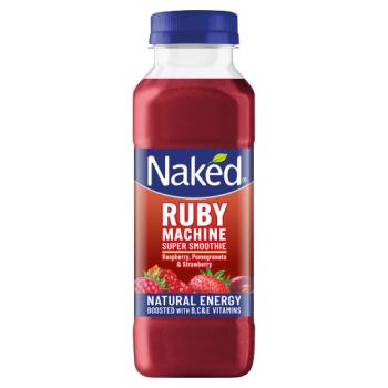 Naked Ruby Machine Super Smoothie Raspberry, Pomegranate, & Strawberry 300ml