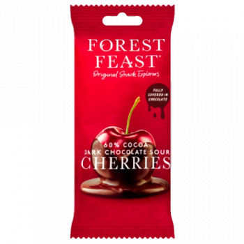 Forest Feast 60% Cocoa Dark Chocolate Sour Cherries 40g