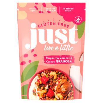Just Live a Little Gluten Free Raspberry, Coconut & Cashew Granola 360g