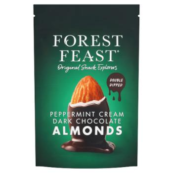Forest Feast Peppermint Cream Dark Chocolate Almonds 120g