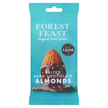 Forest Feast Salted Dark Chocolate Almonds 40g