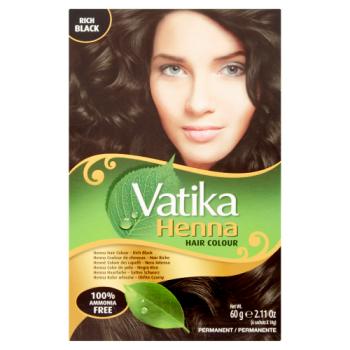 Vatika Henna Hair Colour Rich Black 6 x 10g (60g)