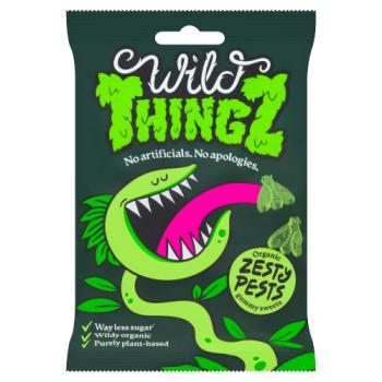 Wild Thingz Organic Zesty Pests Gummy Sweets 130g