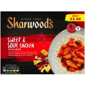 Sharwood's Sweet & Sour Chicken with Rice 375g PM £2.49 