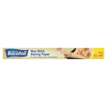 Bacofoil® Non-Stick Baking Paper 38cm x 5m PMP £1.49