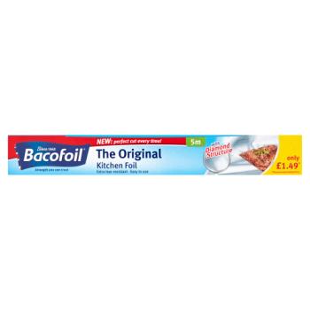 Bacofoil® The Original Kitchen Foil with Easy-Cut System 30cm x 5m PMP £1.49