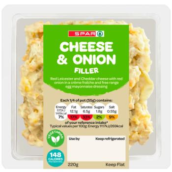 Spar Cheese & Onion Filler 220g