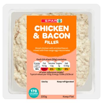 Spar Chicken & Bacon Filler 220g