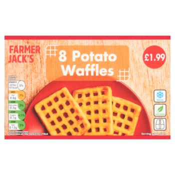 Farmer Jack's 8 Potato Waffles 454g