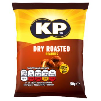 KP Dry Roasted Peanuts 50g