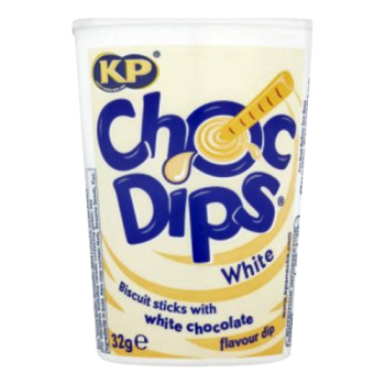 KP Choc Dips White Biscuit Sticks with White Chocolate Flavour Dip 32g  