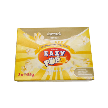 Magicorn Eazy Pop Microwave Popcorn Butter Flavour Gluten Free 3x85g 
