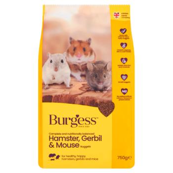 Burgess Hamster, Gerbil & Mouse Nuggets 750g