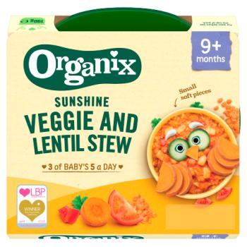Organix 5 Sunshine Veggies With Red Lent