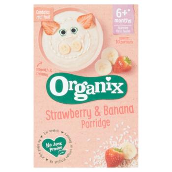 Organix Strawberry & Banana Porridge 6+ Months 120g