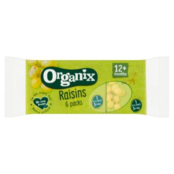 Organix Goodies Raisins Mini Boxes 6 X