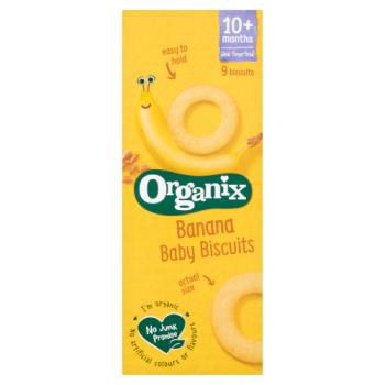 Organix Banana Organic Baby Snack Biscuits 54g