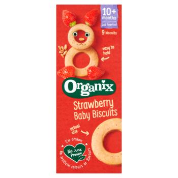 Organix Strawberry Ring Baby Biscuits