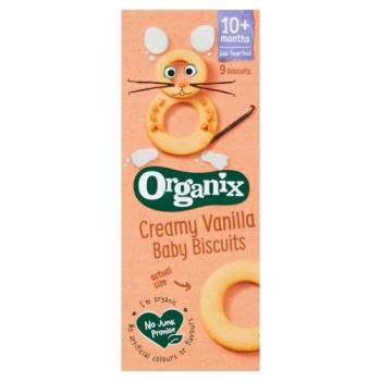 Organix Creamy Vanilla Ring Baby Biscui