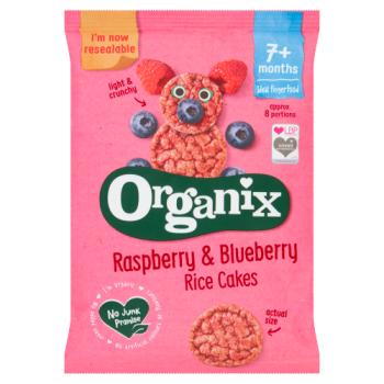 Organix Baby Rice Cakes - Raspberry & B