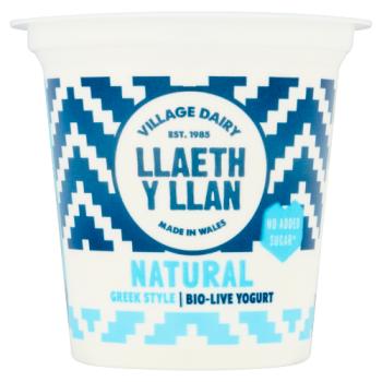 Village Dairy Llaeth y Llan Natural Greek Style Bio-Live Yogurt 125g