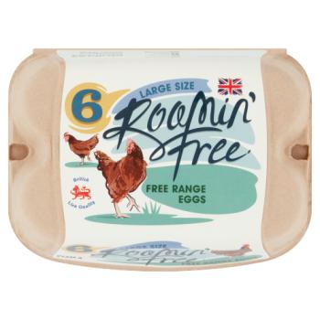 Roamin' Free 6 Large Size Free Range Eggs