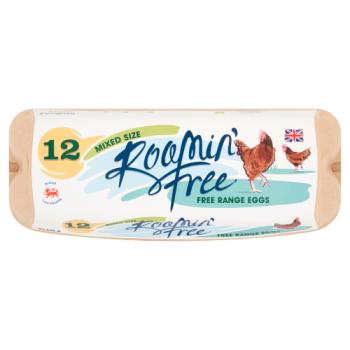 Roamin' Free 12 Mixed Size Free Range Eggs 600g